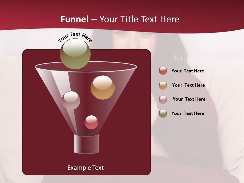 A Woman Sitting On A Couch Holding A Cup Of Coffee PowerPoint Template