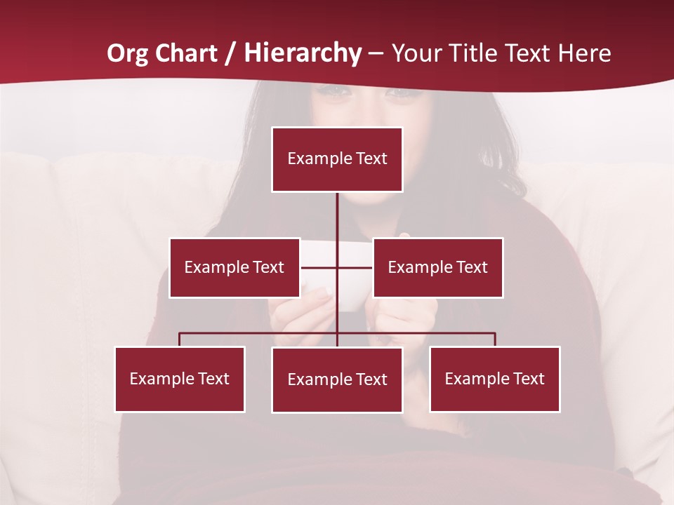 A Woman Sitting On A Couch Holding A Cup Of Coffee PowerPoint Template