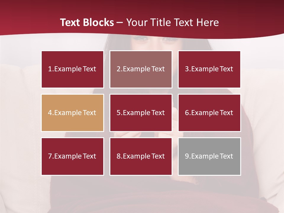 A Woman Sitting On A Couch Holding A Cup Of Coffee PowerPoint Template