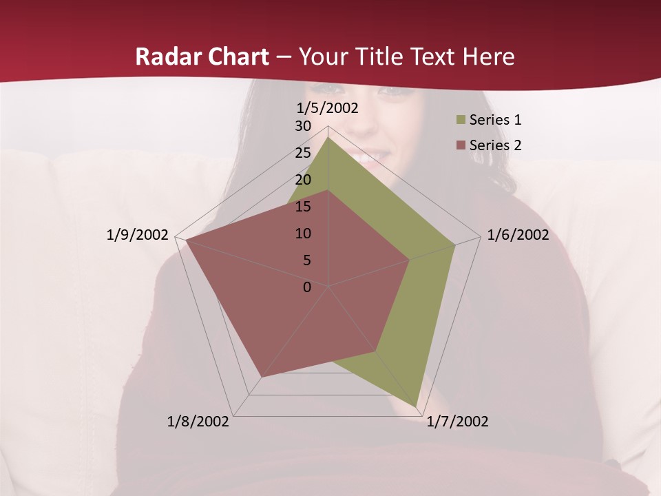 A Woman Sitting On A Couch Holding A Cup Of Coffee PowerPoint Template