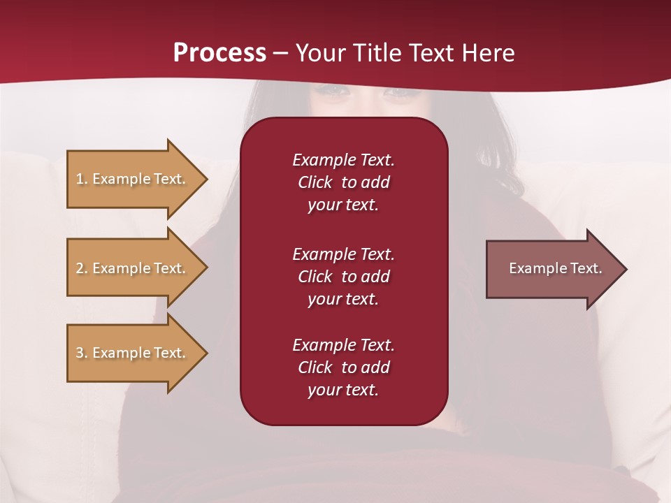 A Woman Sitting On A Couch Holding A Cup Of Coffee PowerPoint Template