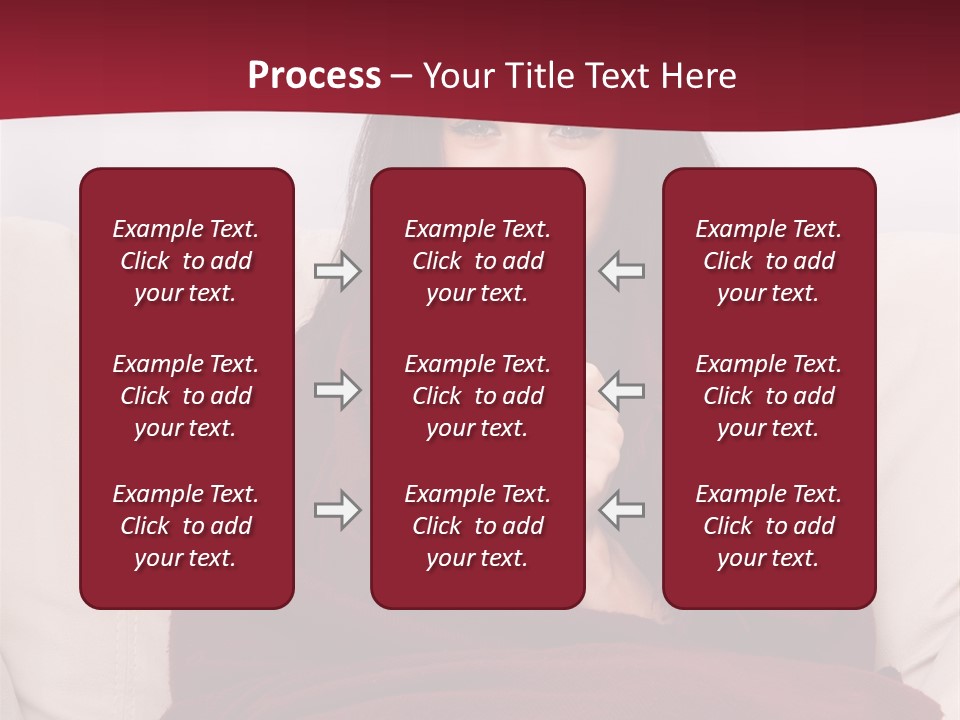 A Woman Sitting On A Couch Holding A Cup Of Coffee PowerPoint Template