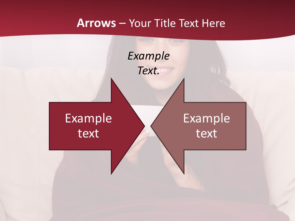 A Woman Sitting On A Couch Holding A Cup Of Coffee PowerPoint Template