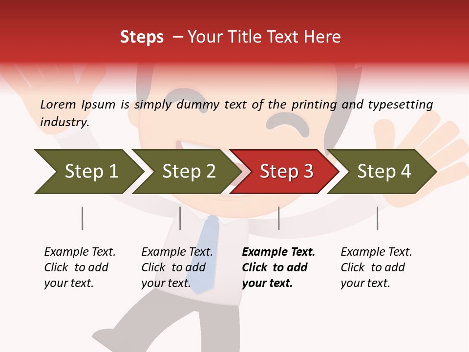 Cheerful Worker Comedy PowerPoint Template