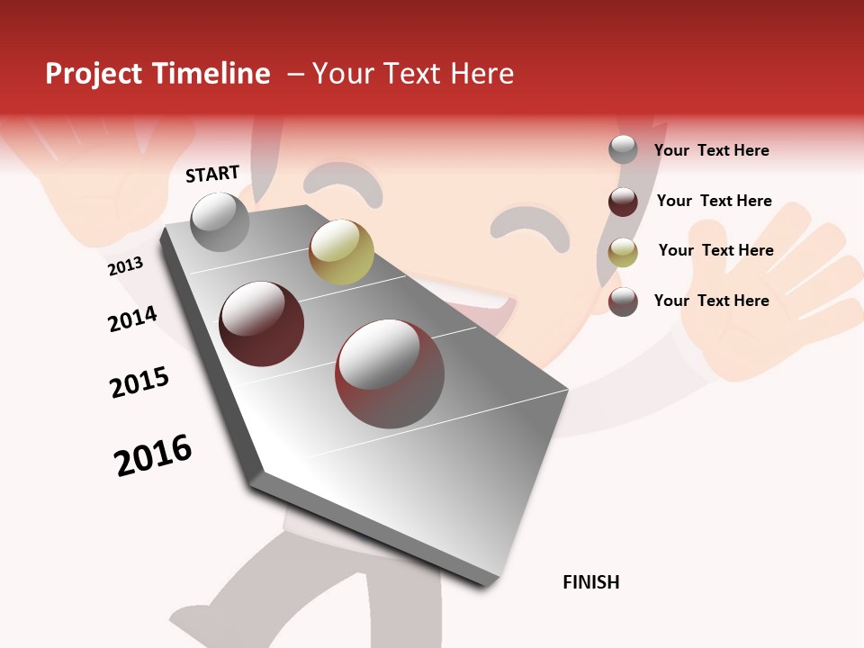 Cheerful Worker Comedy PowerPoint Template