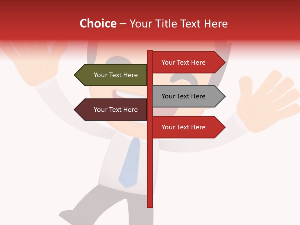Cheerful Worker Comedy PowerPoint Template