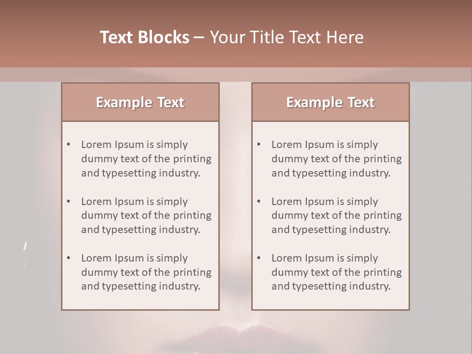 Grooming Sensual Hairstyle PowerPoint Template