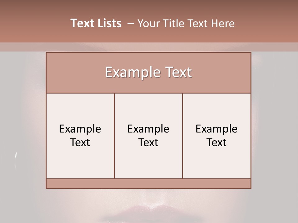 Grooming Sensual Hairstyle PowerPoint Template