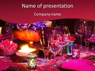 Reception Dinner Celebration PowerPoint Template