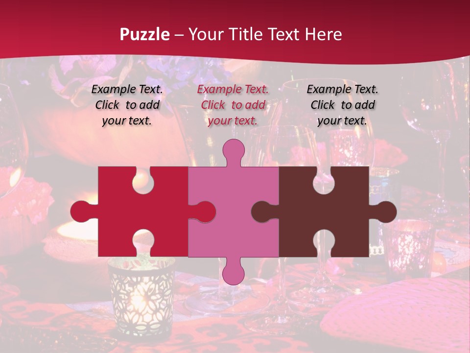 Reception Dinner Celebration PowerPoint Template