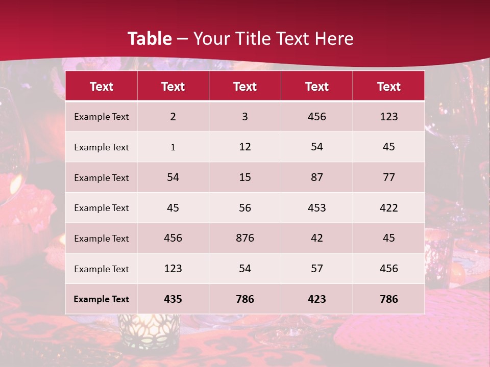 Reception Dinner Celebration PowerPoint Template