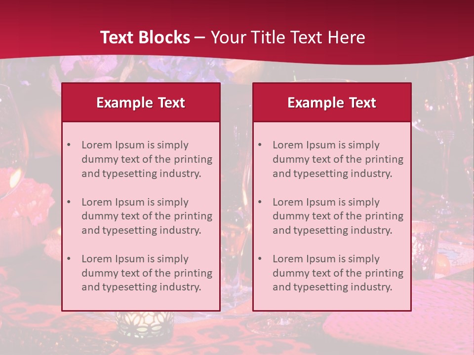 Reception Dinner Celebration PowerPoint Template