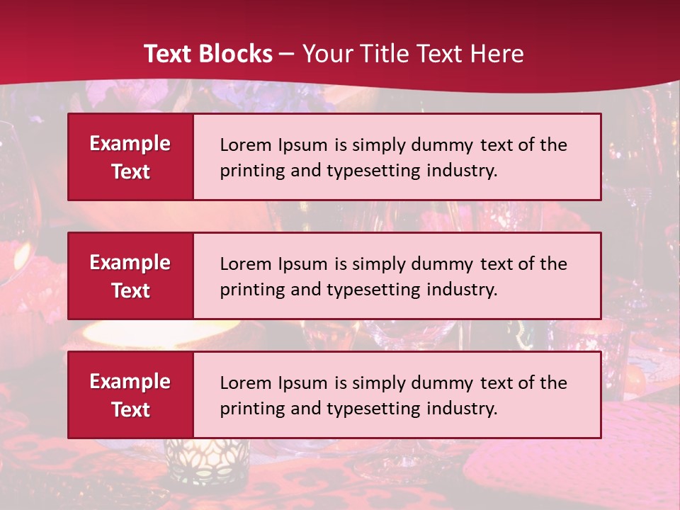 Reception Dinner Celebration PowerPoint Template