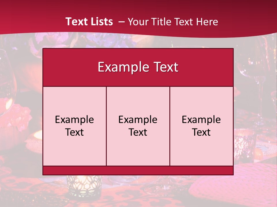 Reception Dinner Celebration PowerPoint Template