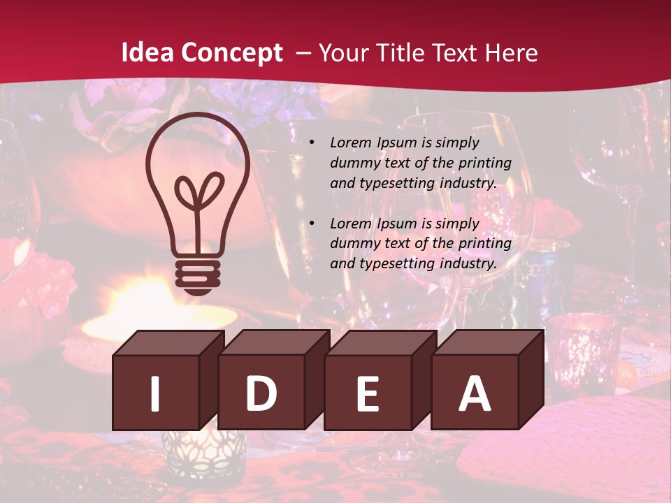 Reception Dinner Celebration PowerPoint Template