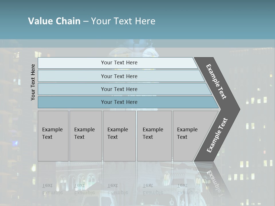 Evening Financial District America PowerPoint Template
