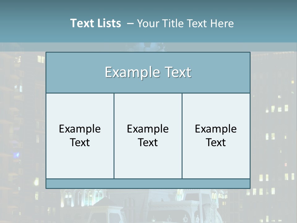 Evening Financial District America PowerPoint Template