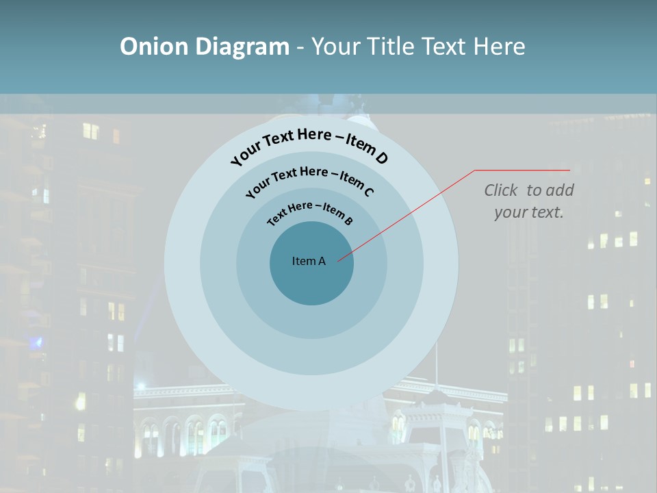 Evening Financial District America PowerPoint Template