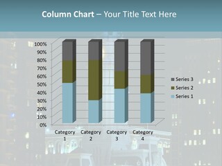 Evening Financial District America PowerPoint Template