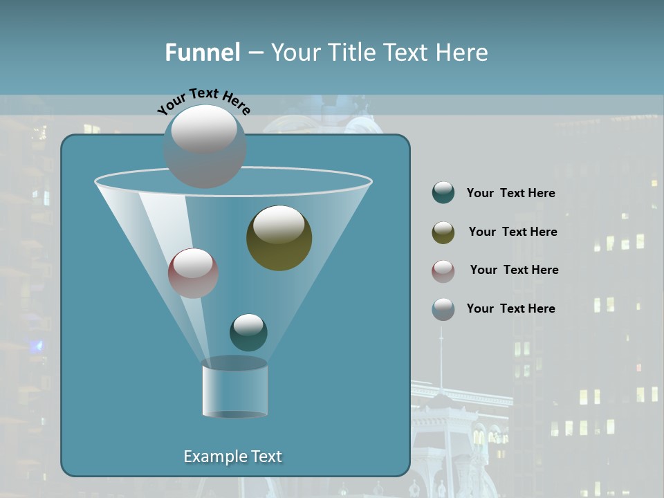 Evening Financial District America PowerPoint Template