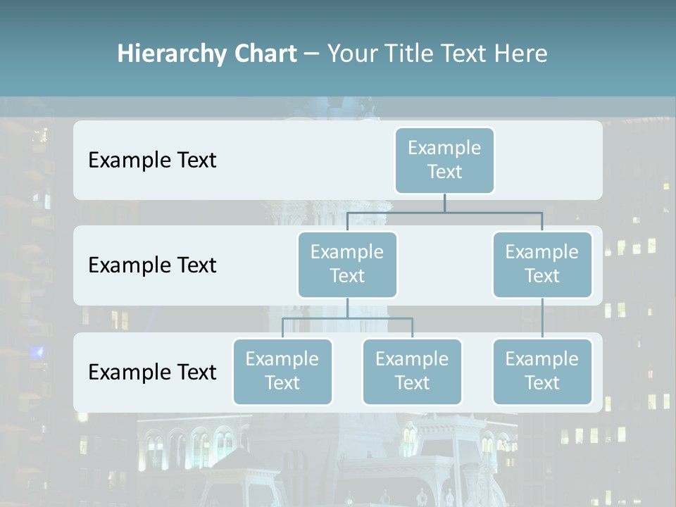 Evening Financial District America PowerPoint Template