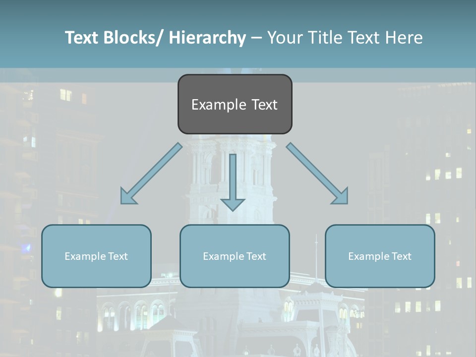 Evening Financial District America PowerPoint Template