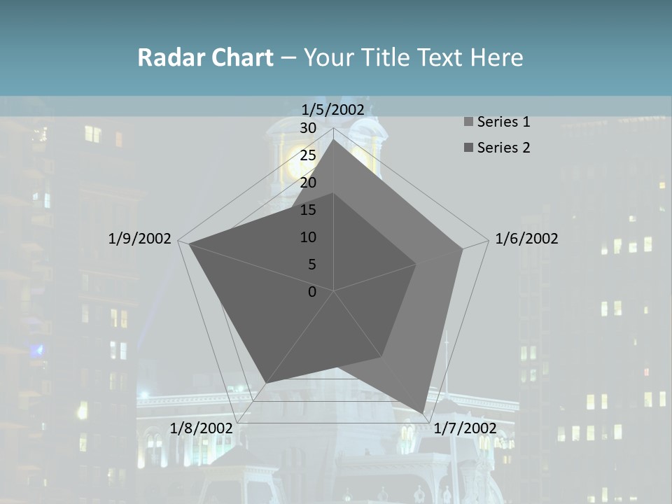 Evening Financial District America PowerPoint Template
