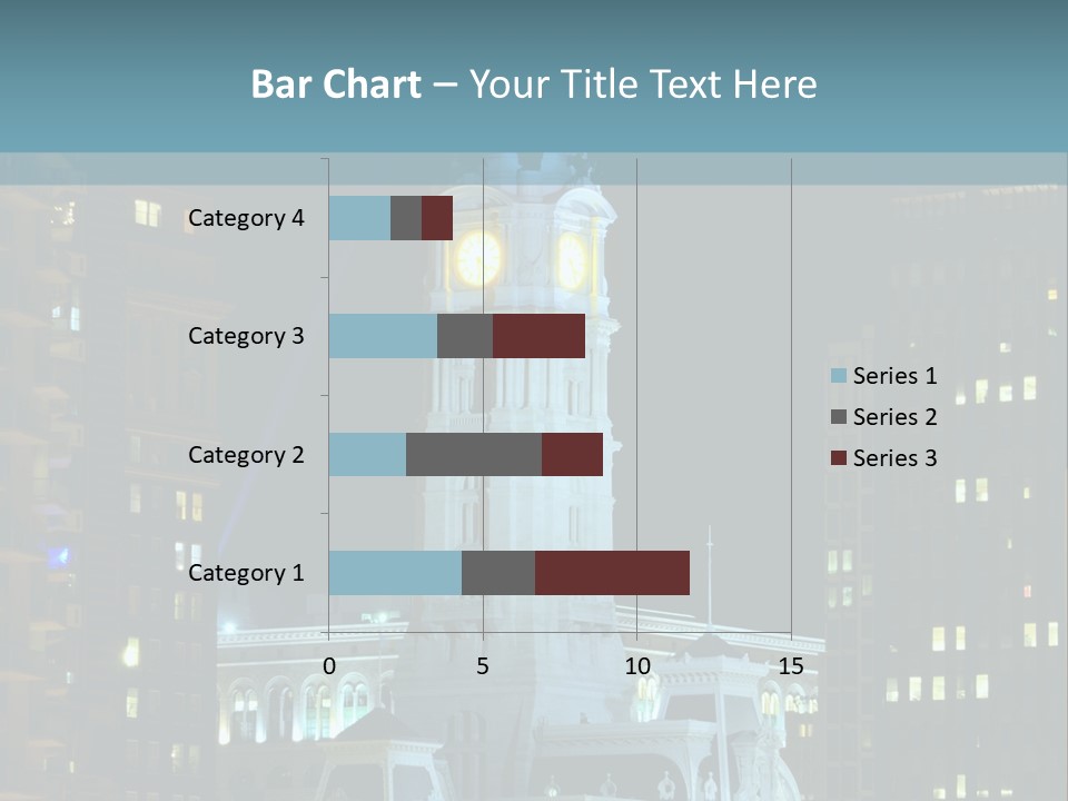Evening Financial District America PowerPoint Template