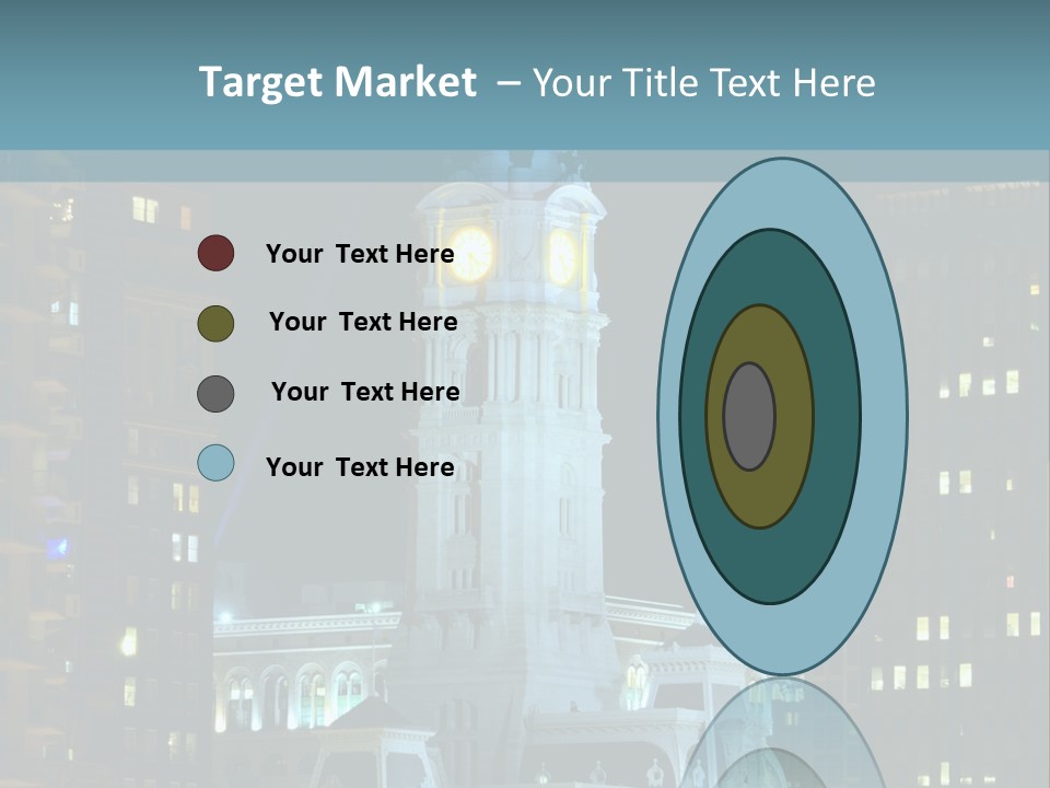 Evening Financial District America PowerPoint Template