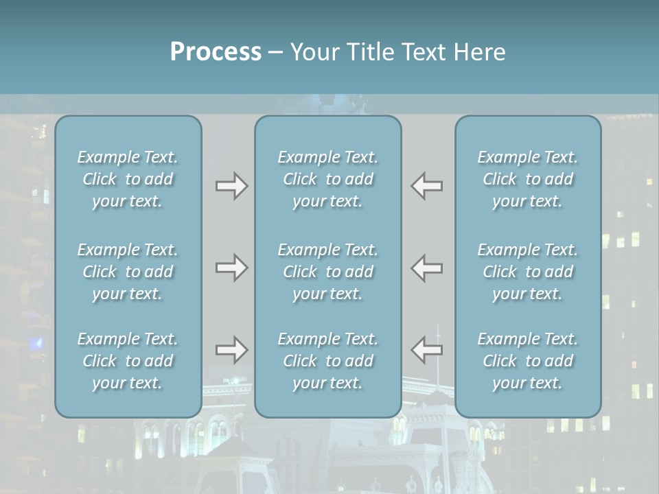 Evening Financial District America PowerPoint Template