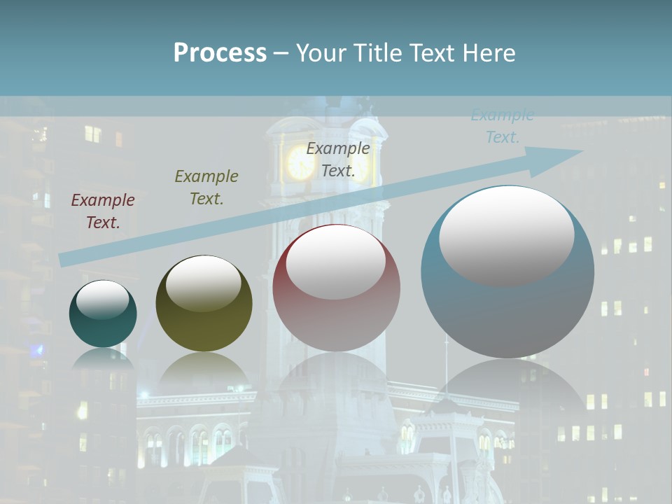 Evening Financial District America PowerPoint Template