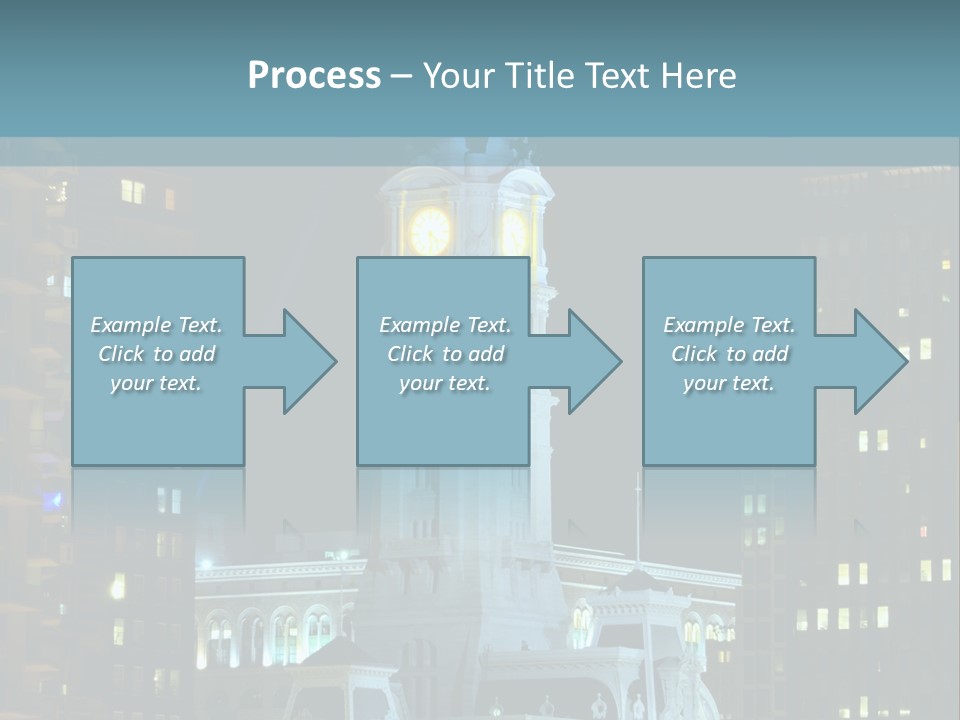 Evening Financial District America PowerPoint Template