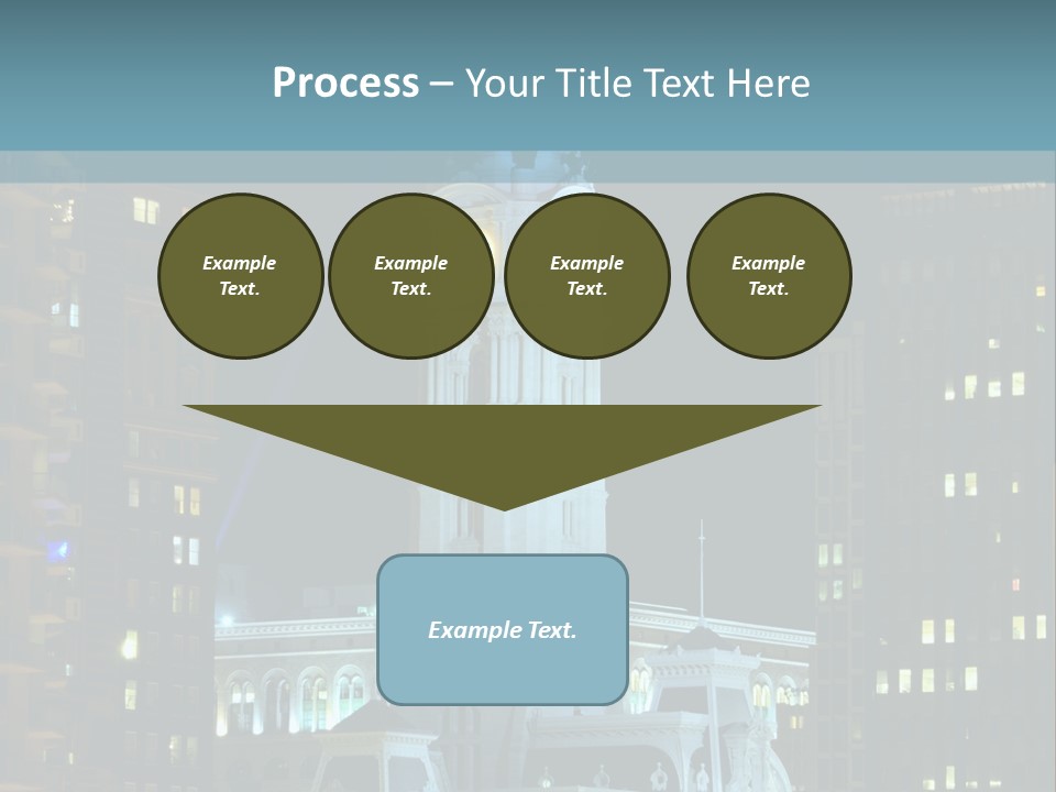 Evening Financial District America PowerPoint Template