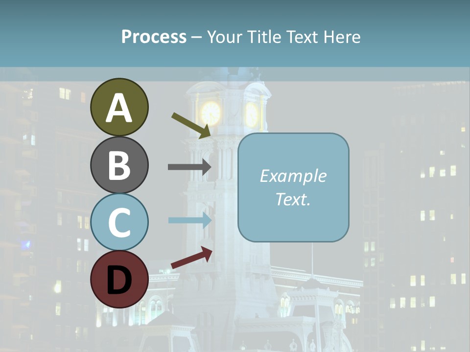 Evening Financial District America PowerPoint Template