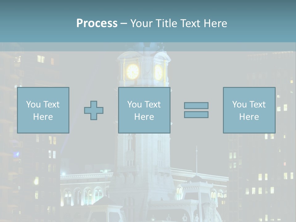 Evening Financial District America PowerPoint Template