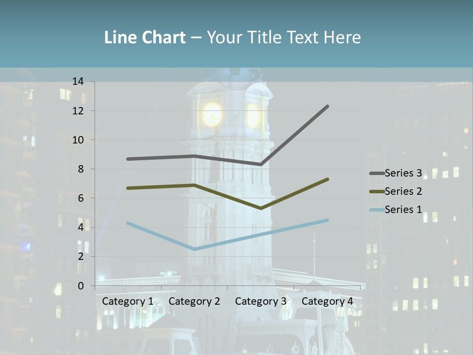 Evening Financial District America PowerPoint Template