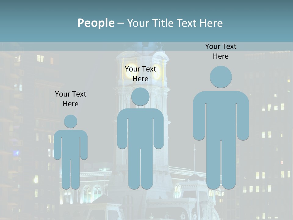 Evening Financial District America PowerPoint Template