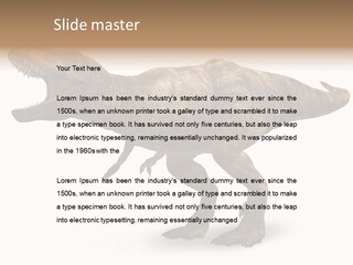 Jurassic Park Roar Dinosaur PowerPoint Template