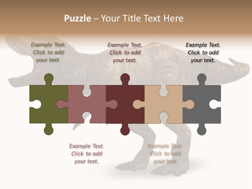 Jurassic Park Roar Dinosaur PowerPoint Template