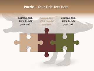 Jurassic Park Roar Dinosaur PowerPoint Template