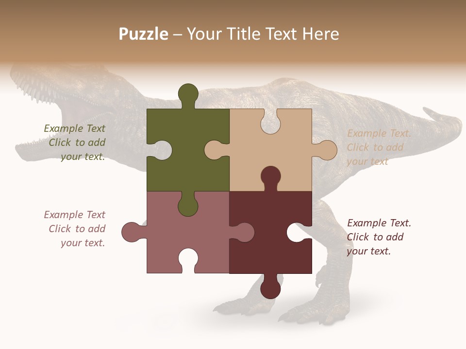 Jurassic Park Roar Dinosaur PowerPoint Template