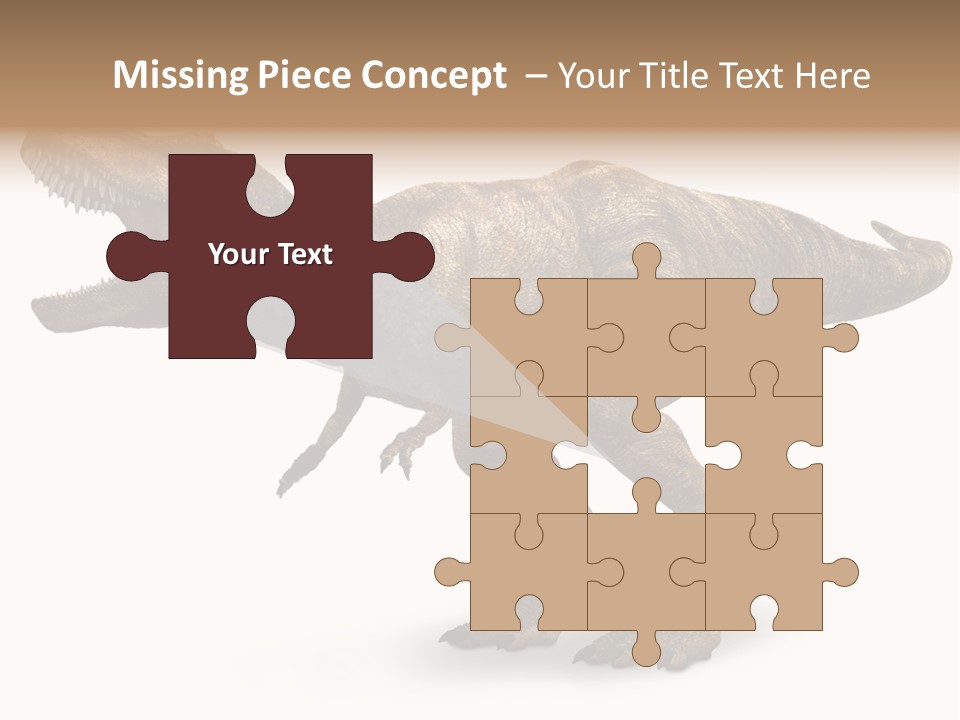 Jurassic Park Roar Dinosaur PowerPoint Template