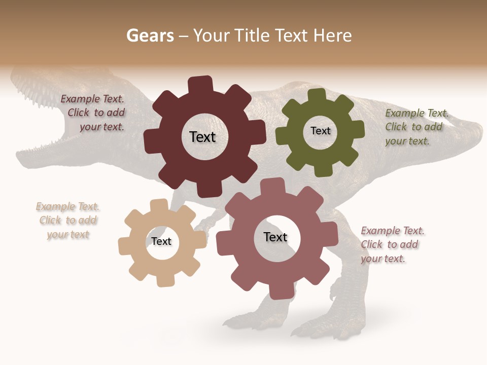 Jurassic Park Roar Dinosaur PowerPoint Template