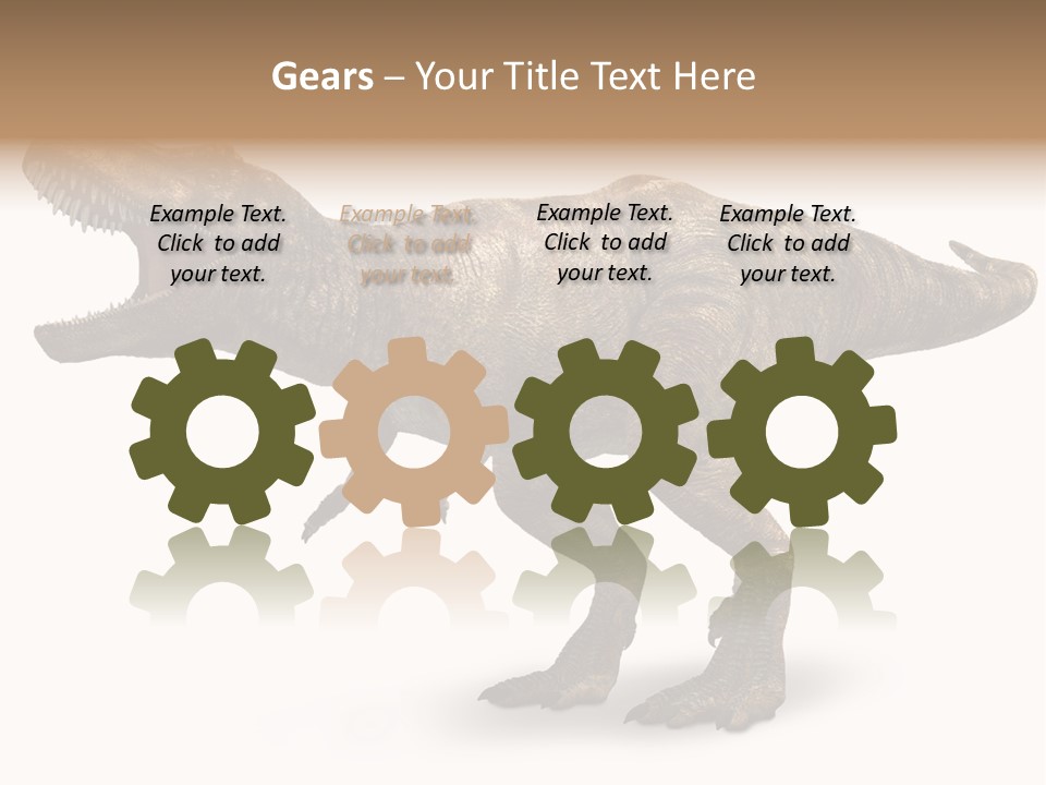 Jurassic Park Roar Dinosaur PowerPoint Template