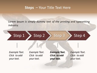 Jurassic Park Roar Dinosaur PowerPoint Template