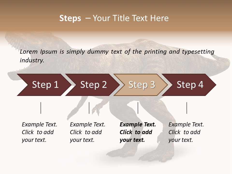 Jurassic Park Roar Dinosaur PowerPoint Template