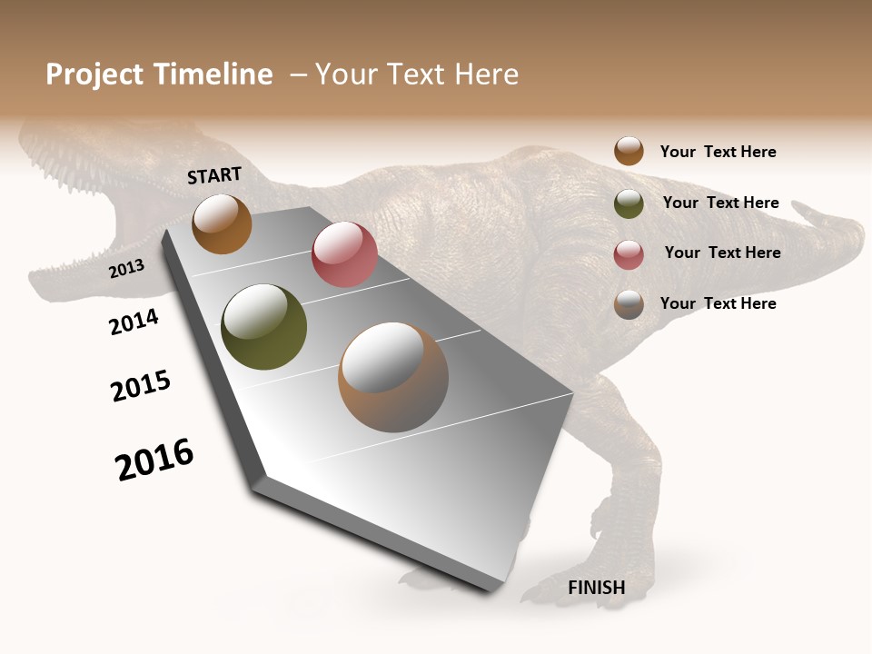 Jurassic Park Roar Dinosaur PowerPoint Template