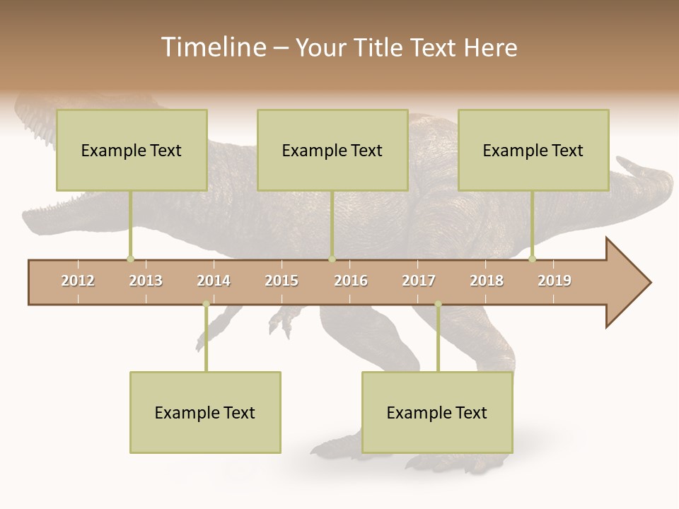 Jurassic Park Roar Dinosaur PowerPoint Template