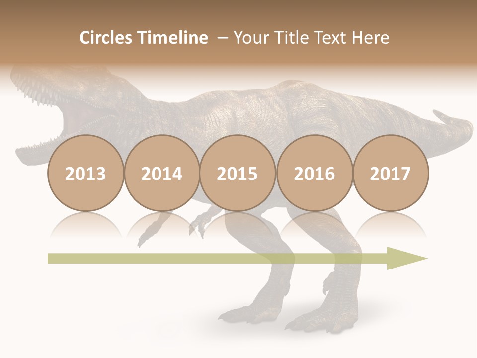 Jurassic Park Roar Dinosaur PowerPoint Template