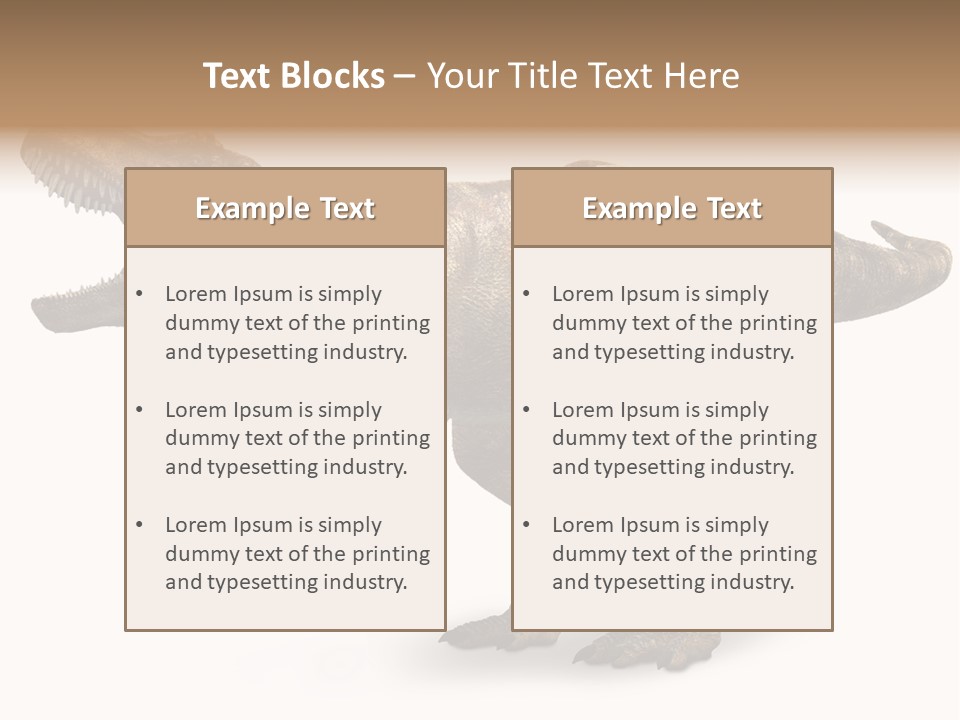 Jurassic Park Roar Dinosaur PowerPoint Template